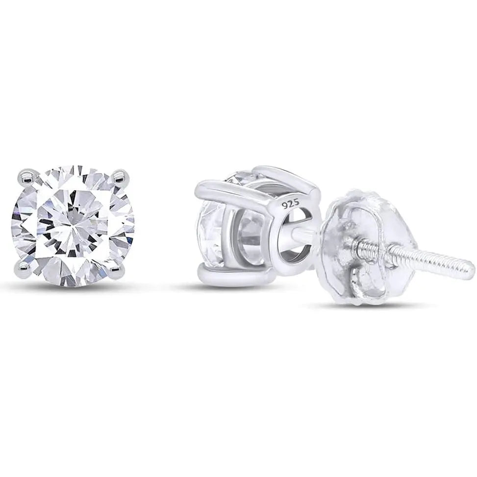 Lab Diamond Stud Earrings 0.04-0.25 Carat Round Cut - Future Jewelry