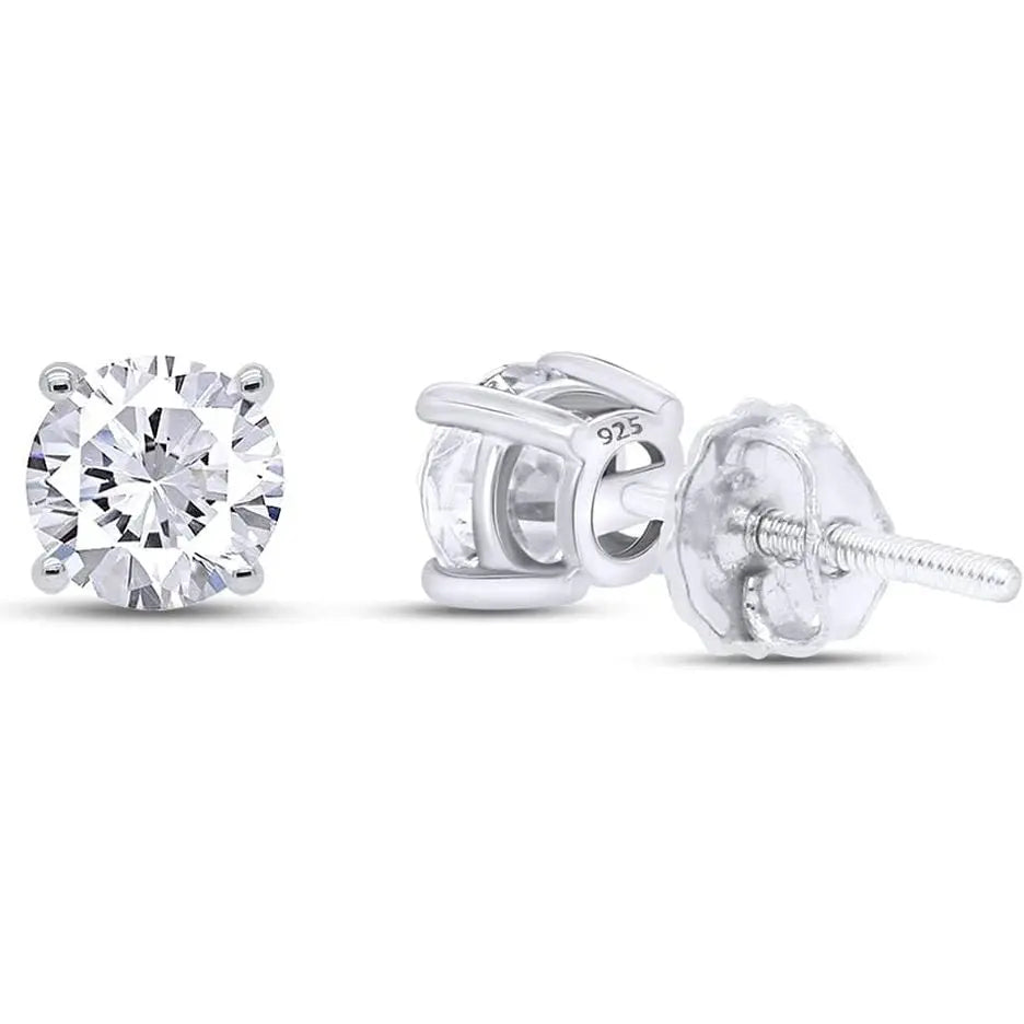 Lab Diamond Stud Earrings 0.04-0.25 Carat Round Cut - Future Jewelry