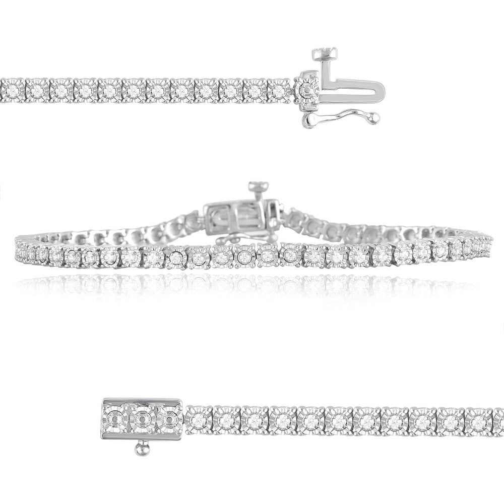 Lab Diamond Tennis Bracelet in Sterling Silver for Women - Future Jewelry