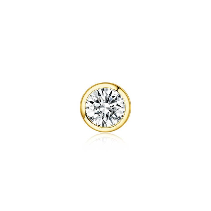Lab Grown Brilliant Cut Diamond Earrings in 18K Gold - Future Jewelry
