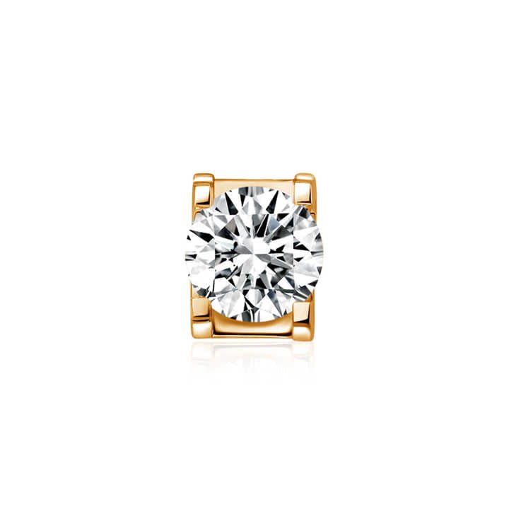 Lab Grown Brilliant Cut Diamond Earrings in 18K Gold - Future Jewelry