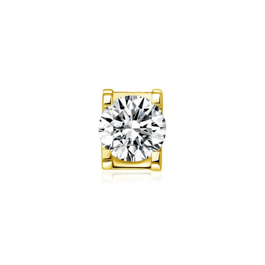 Lab Grown Brilliant Cut Diamond Earrings in 18K Gold - Future Jewelry