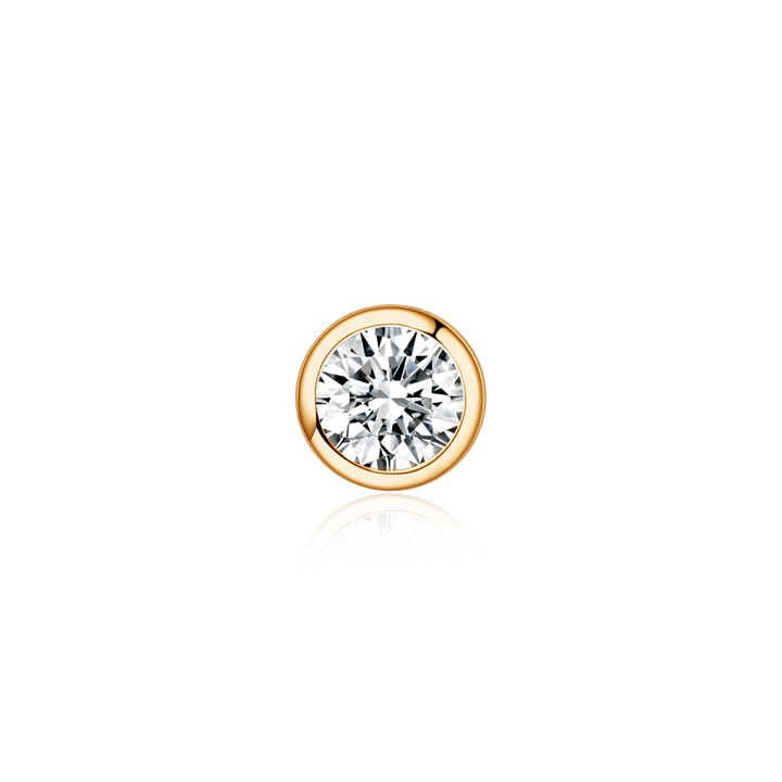 Lab Grown Brilliant Cut Diamond Earrings in 18K Gold - Future Jewelry