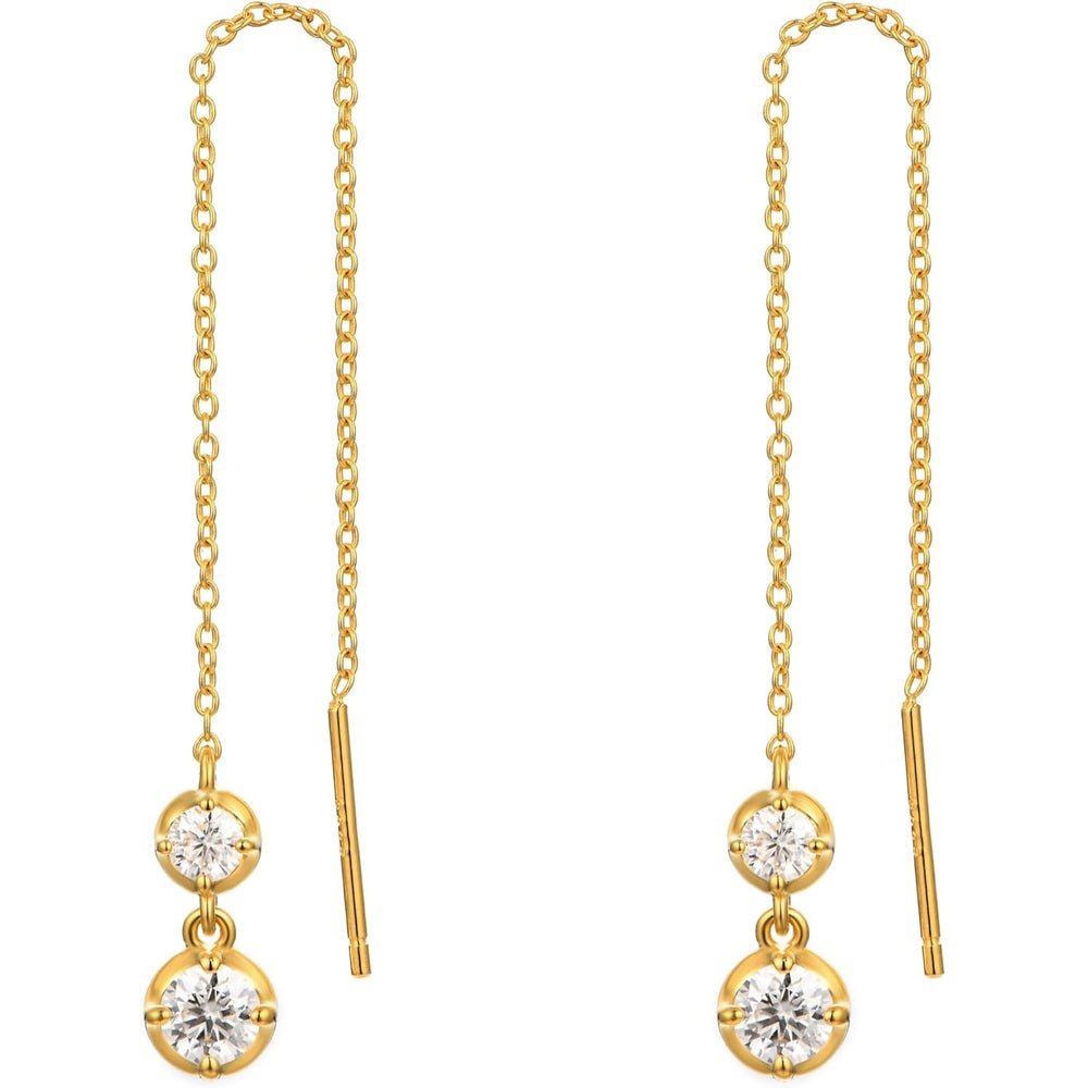 Lab Grown Diamond and Gem Hoop Earrings in Silver - Future Jewelry