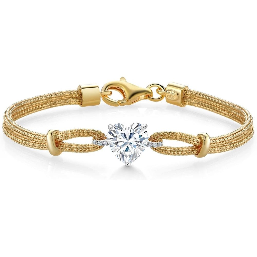 Lab Grown Diamond Bracelet in 18K 2 - Tone Gold for Women - Future Jewelry