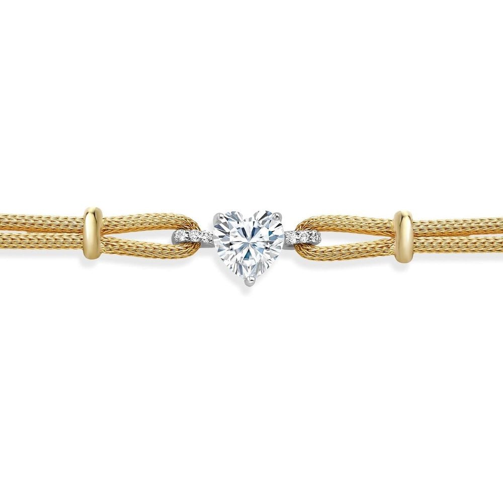 Lab Grown Diamond Bracelet in 18K 2 - Tone Gold for Women - Future Jewelry
