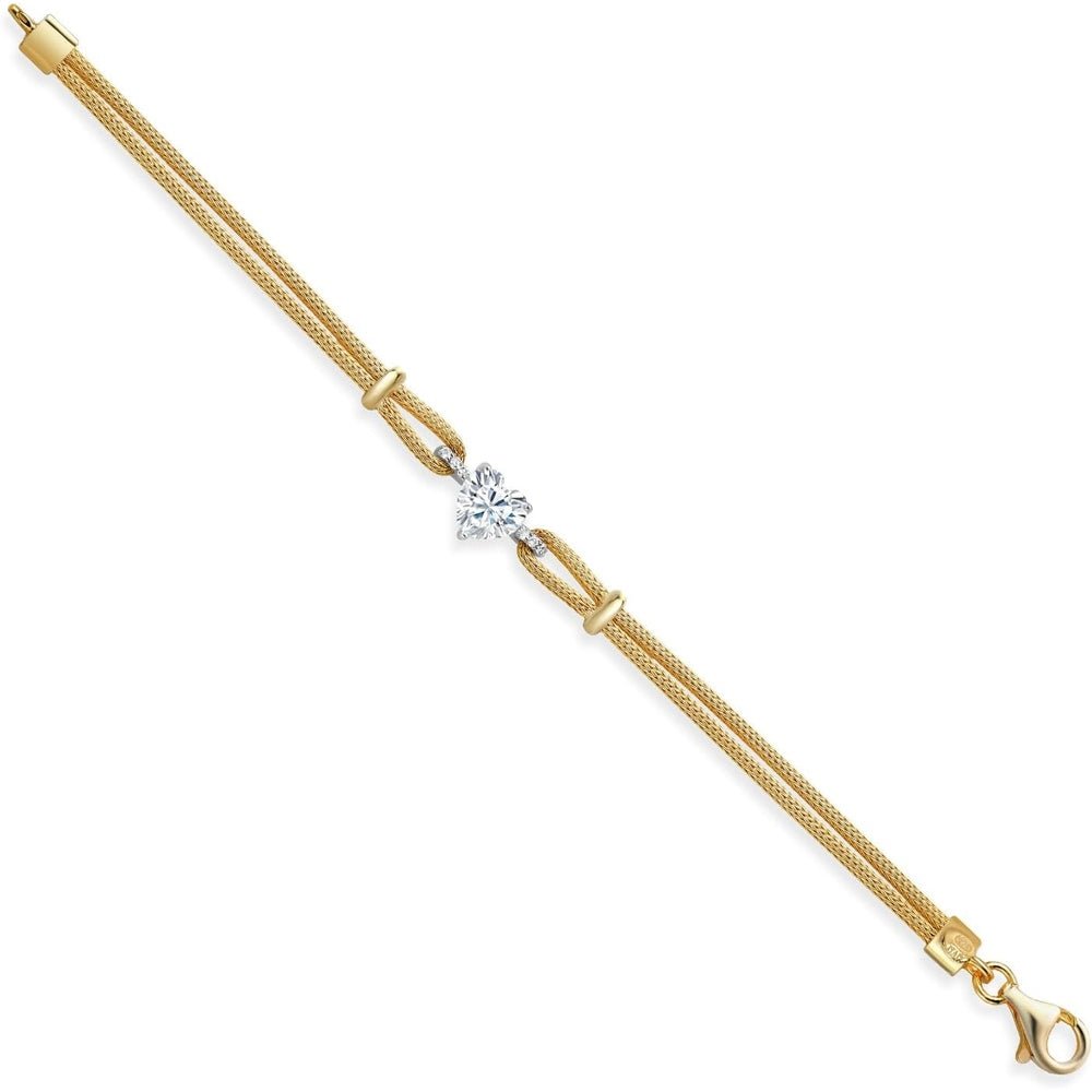 Lab Grown Diamond Bracelet in 18K 2 - Tone Gold for Women - Future Jewelry