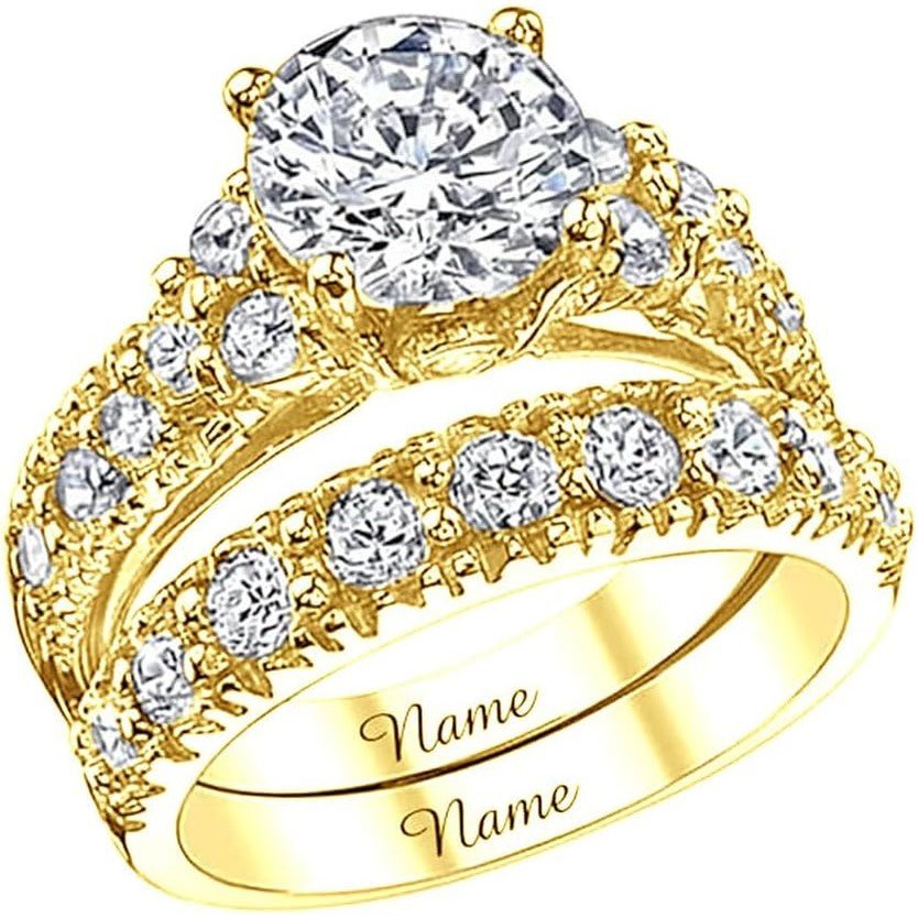 Lab Grown Diamond Bridal Set in Solid Gold - Future Jewelry