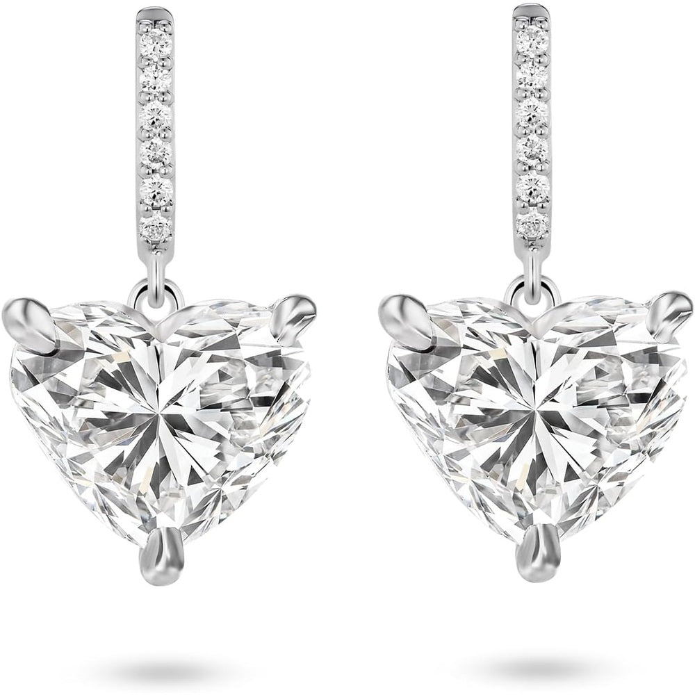 Lab Grown Diamond Dangle Earrings in Sterling Silver - Future Jewelry
