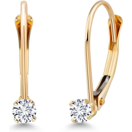 Lab Grown Diamond Drop Earrings in 14K Yellow Gold - Future Jewelry
