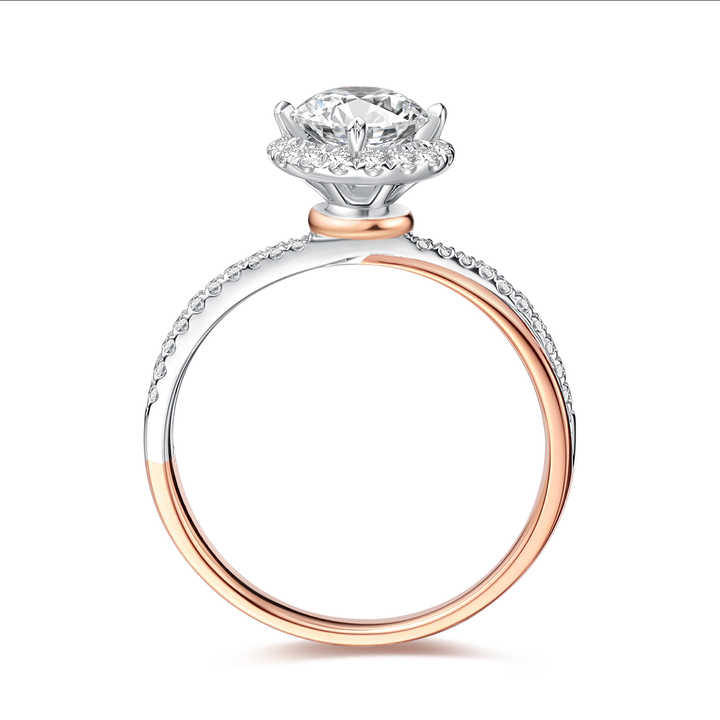 Lab Grown Diamond Engagement Ring in 18K Gold - Future Jewelry