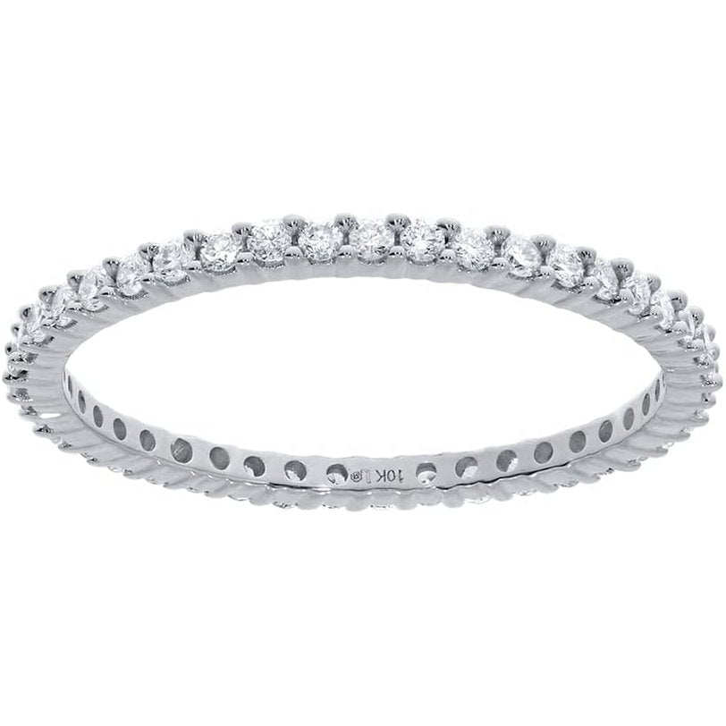 Lab Grown Diamond Eternity Band for Women in 14K Rose Gold - Future Jewelry