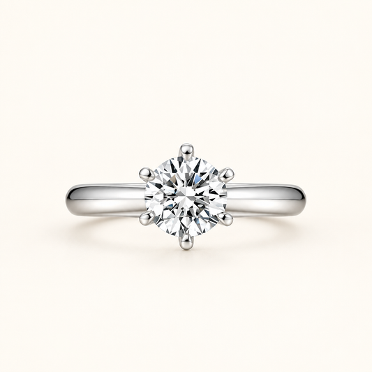 Lab Grown Diamond Eternity Ring in 18K White Gold - Future Jewelry