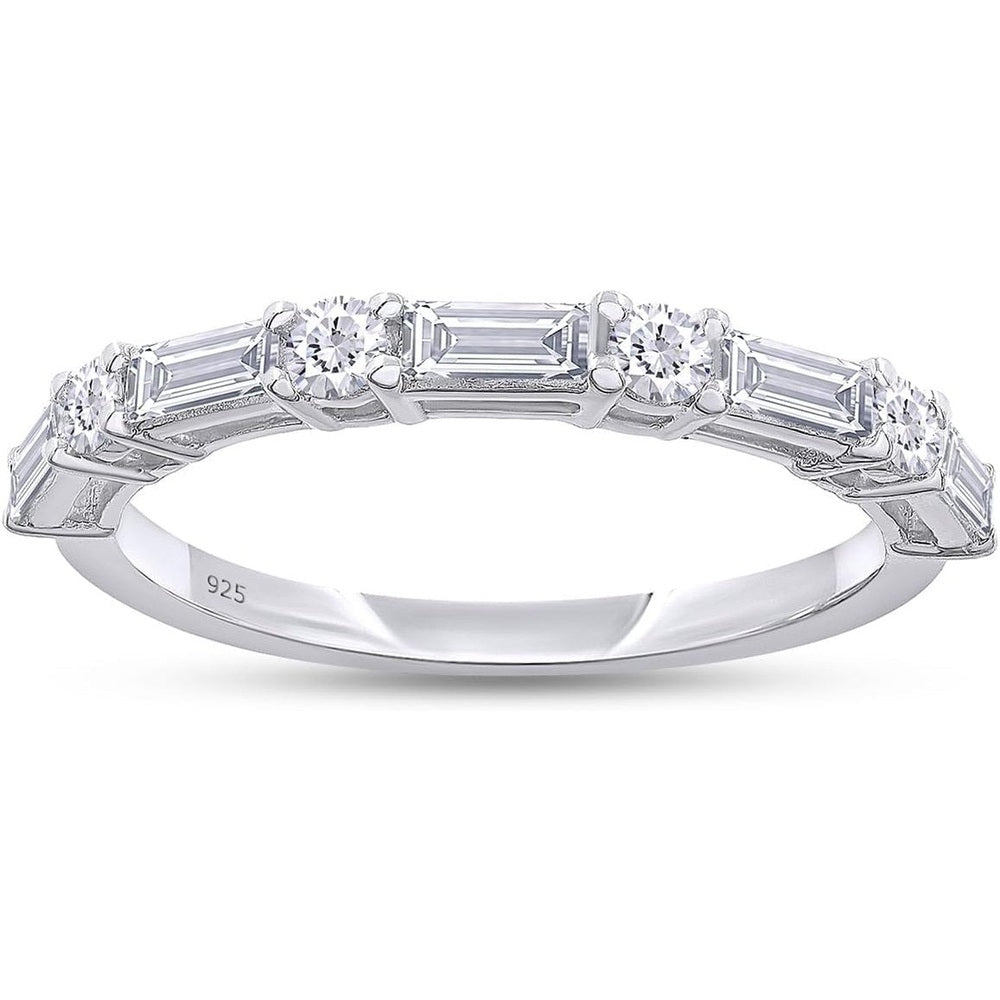 Lab Grown Diamond Half Eternity Ring in 14K Rose Gold - Future Jewelry