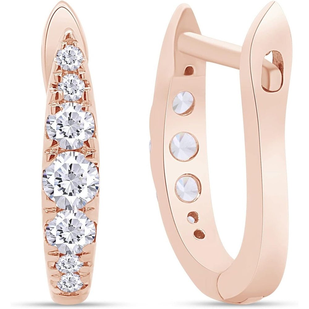 Lab Grown Diamond Hoop Earrings in 14K Gold for Women - Future Jewelry
