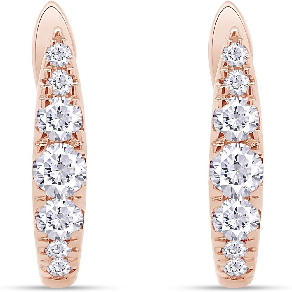 Lab Grown Diamond Hoop Earrings in 14K Gold for Women - Future Jewelry