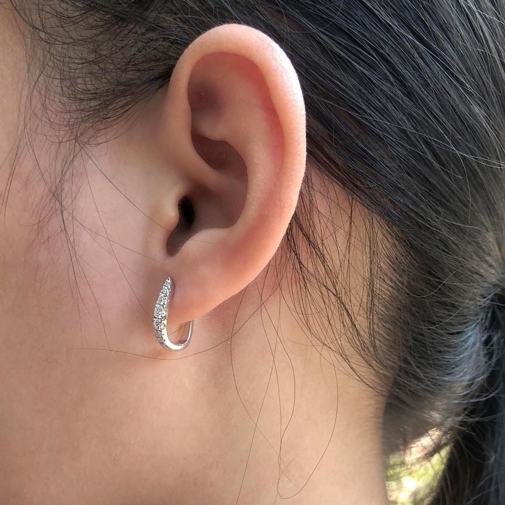 Lab Grown Diamond Hoop Earrings in 14K Gold for Women - Future Jewelry