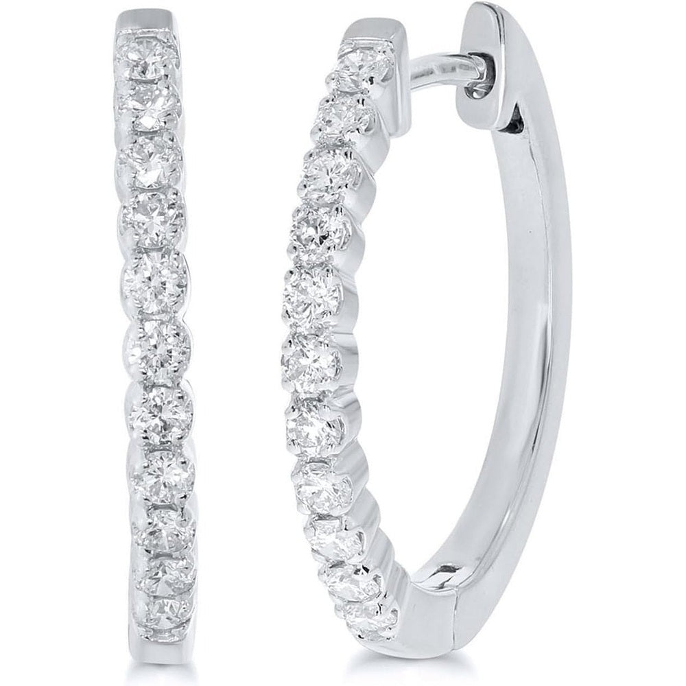 Lab Grown Diamond Hoop Earrings in Silver (3/4–2 Carat) - Future Jewelry
