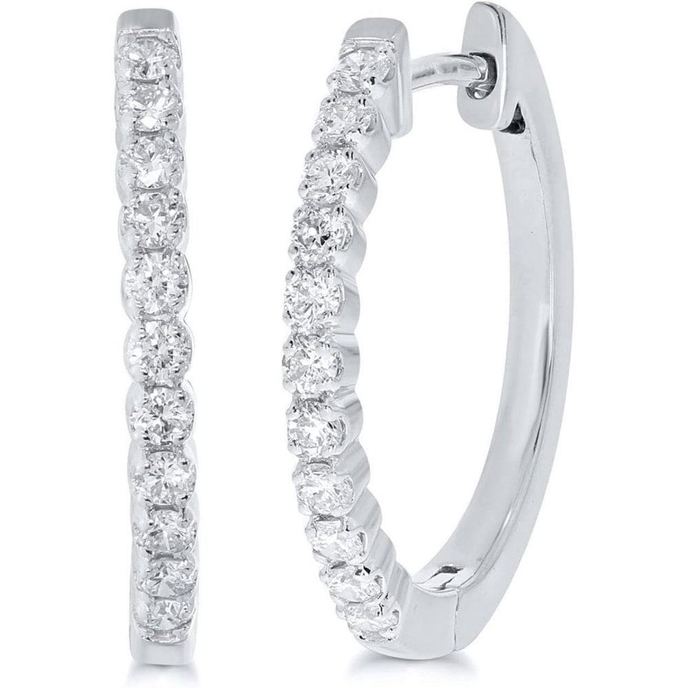 Lab Grown Diamond Hoop Earrings in Silver (3/4–2 Carat) - Future Jewelry