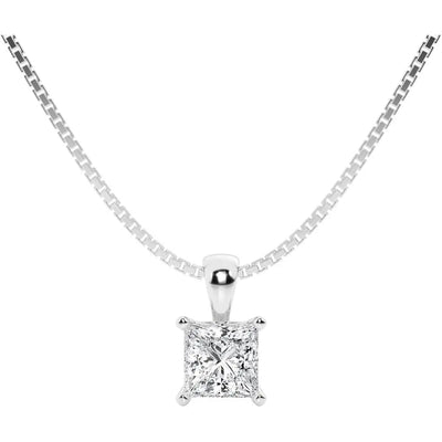 Lab Grown Diamond Pendant Necklace, 14K Gold