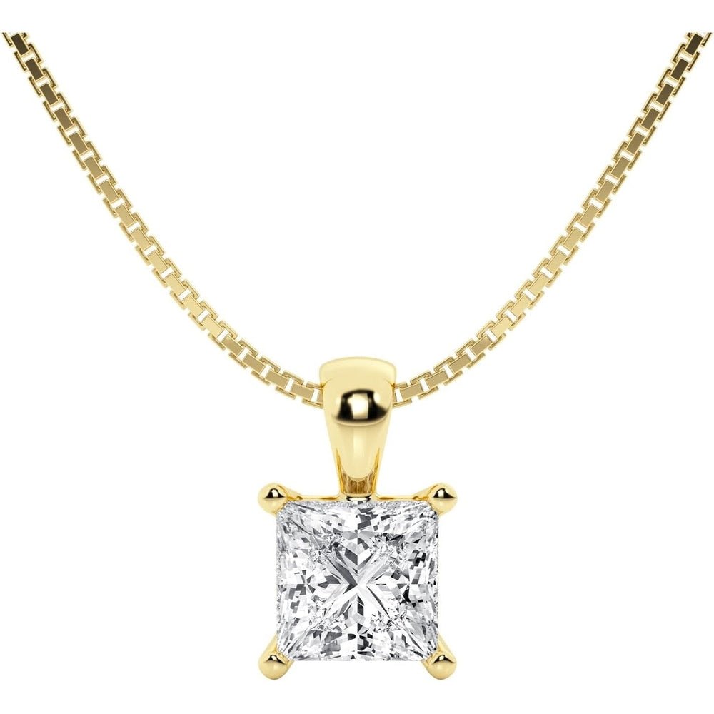 Lab Grown Diamond Pendant Necklace in 14K Gold Options - Future Jewelry