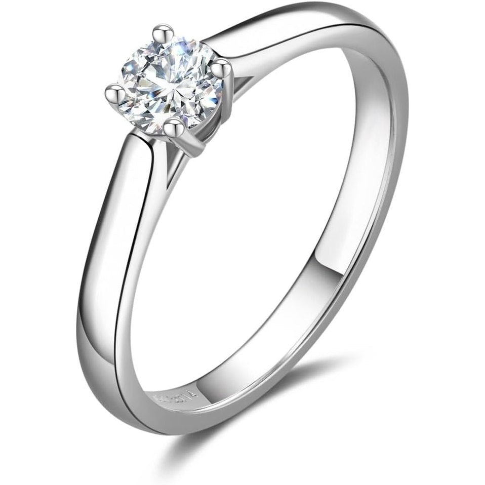 Lab Grown Diamond Solitaire Engagement Ring in 14K or 18K Gold - Future Jewelry