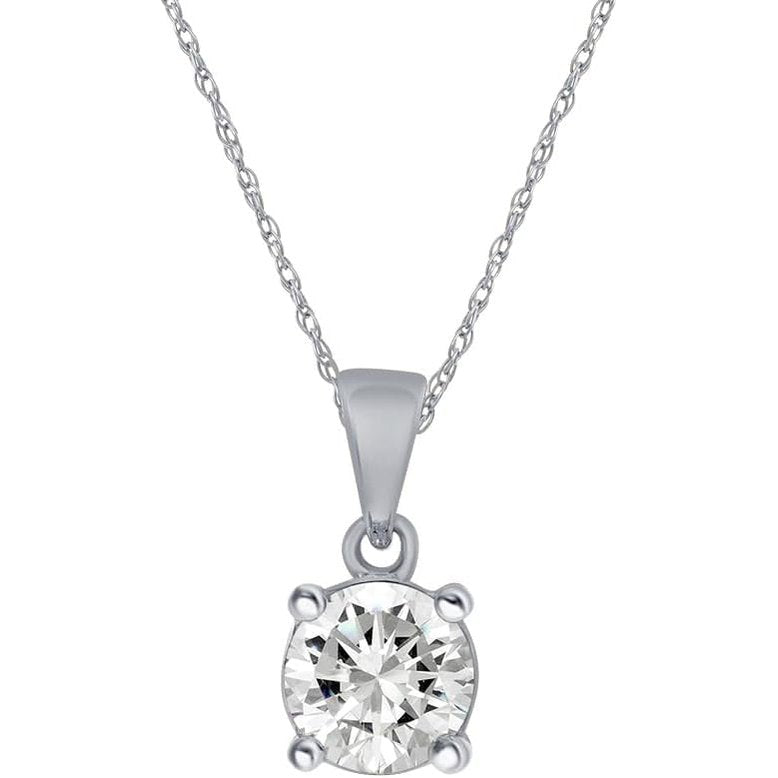 Lab Grown Diamond Solitaire Necklace for Women | 1/6 - 1/3 CT. TW. Certified GH VS/SI Diamond Pendant Necklace - Future Jewelry