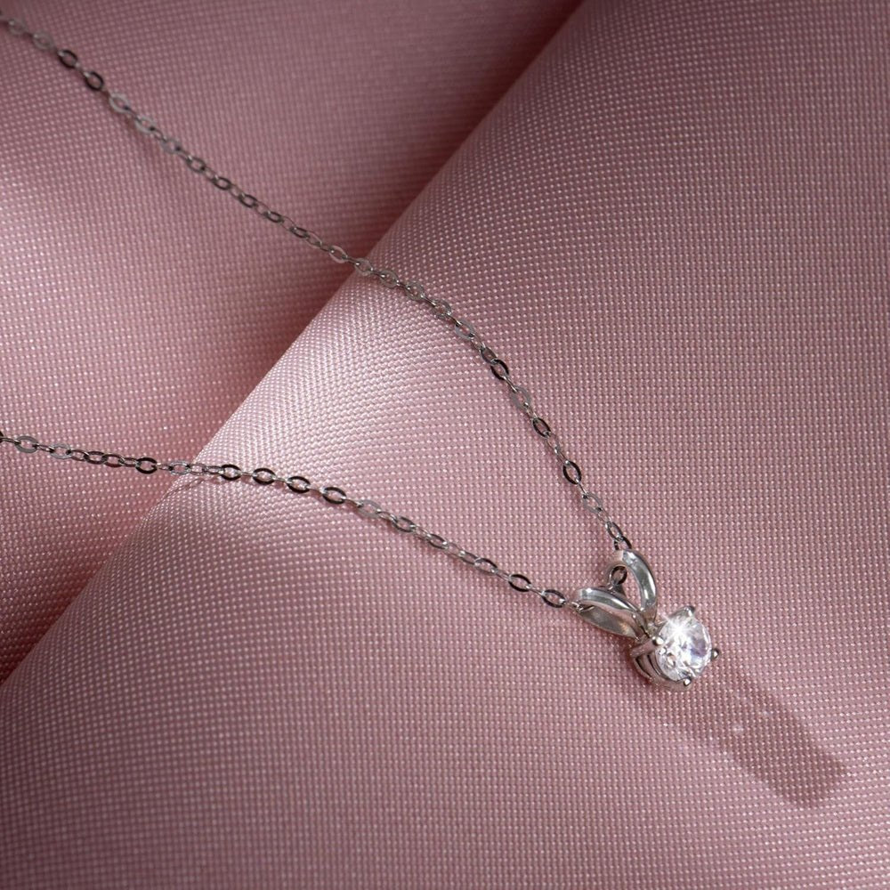Lab Grown Diamond Solitaire Pendant in 14K Gold - Future Jewelry