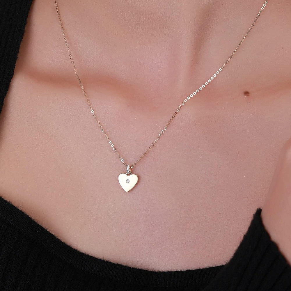Lab Grown Diamond Solitaire Station Necklace in 14K Gold - Future Jewelry