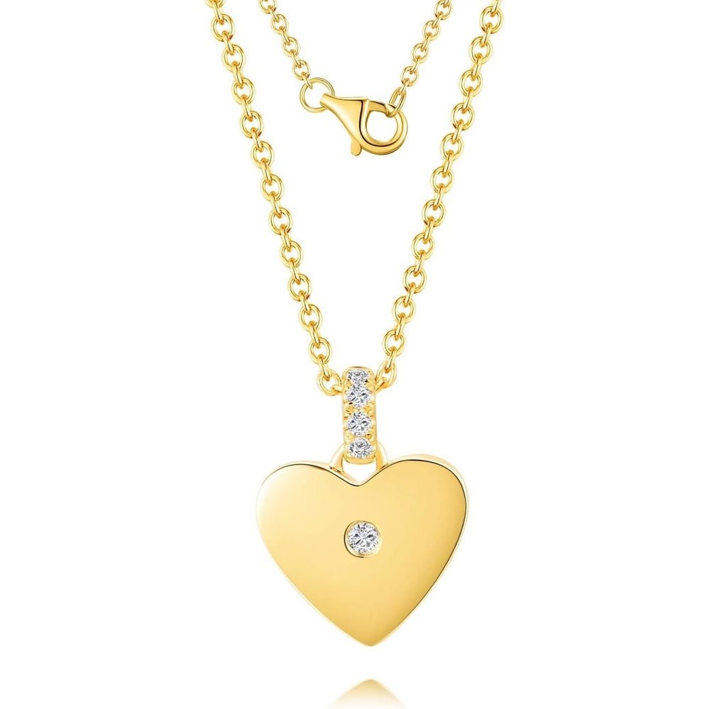 Lab Grown Diamond Solitaire Station Necklace in 14K Gold - Future Jewelry