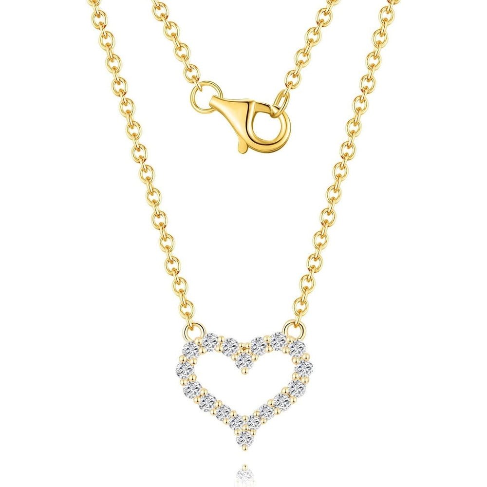 Lab Grown Diamond Solitaire Station Necklace in 14K Gold - Future Jewelry