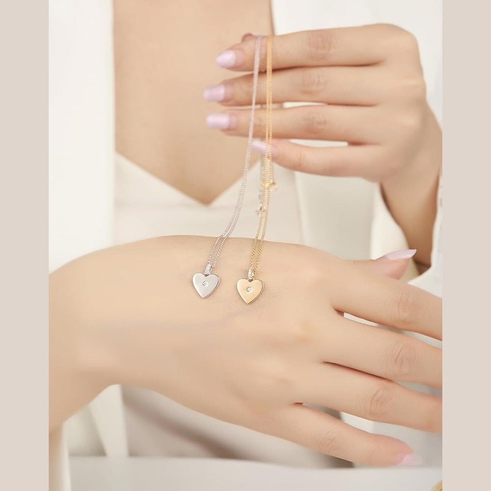 Lab Grown Diamond Solitaire Station Necklace in 14K Gold - Future Jewelry
