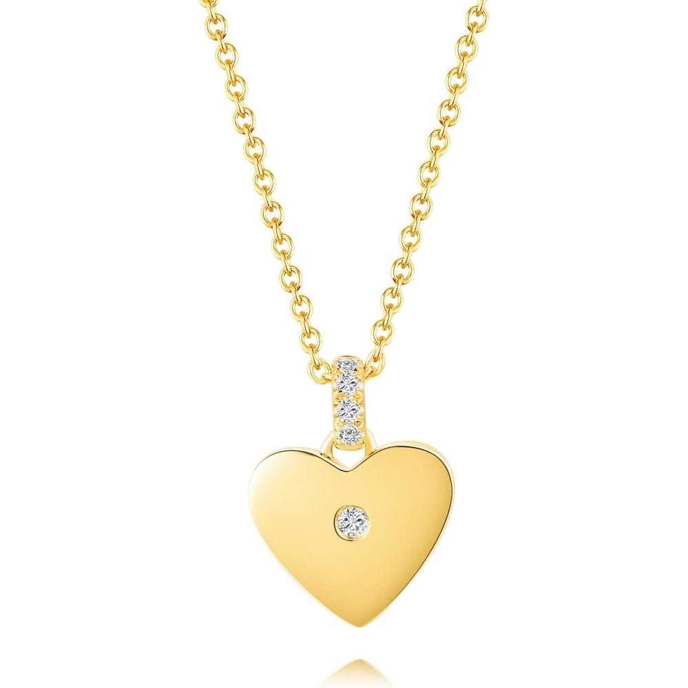 Lab Grown Diamond Solitaire Station Necklace in 14K Gold - Future Jewelry