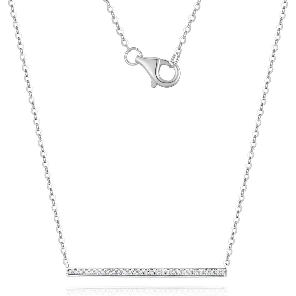 Lab Grown Diamond Solitaire Station Necklace in 14K Gold - Future Jewelry