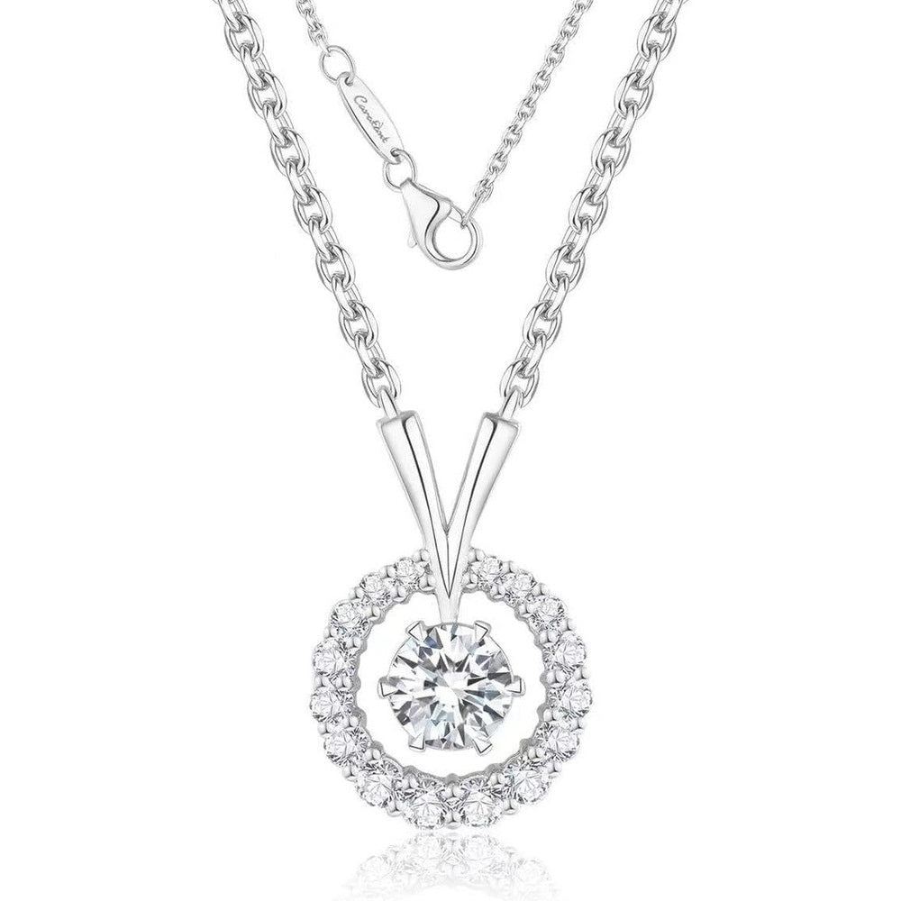 Lab Grown Diamond Solitaire Station Necklace in 14K Gold - Future Jewelry