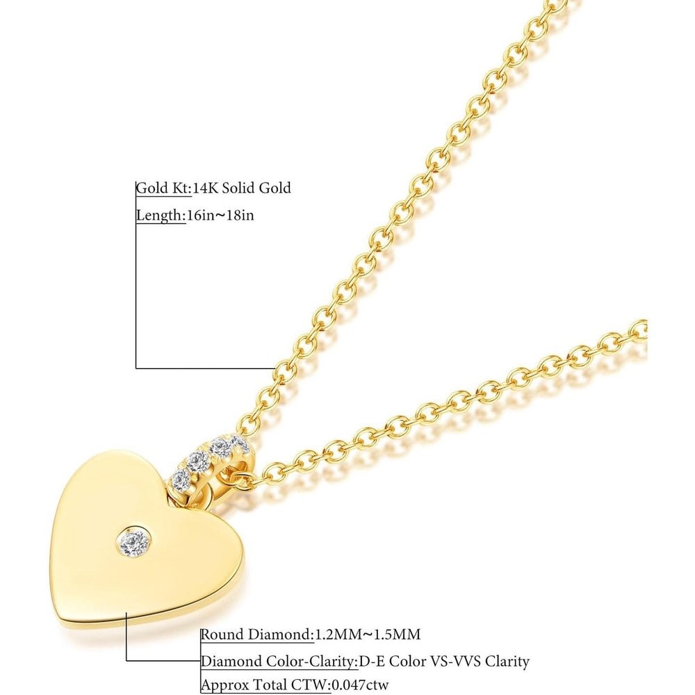 Lab Grown Diamond Solitaire Station Necklace in 14K Gold - Future Jewelry