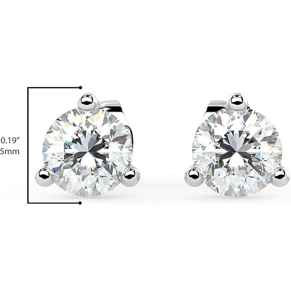 Lab Grown Diamond Stud Earrings in 14K Gold for Women - Future Jewelry