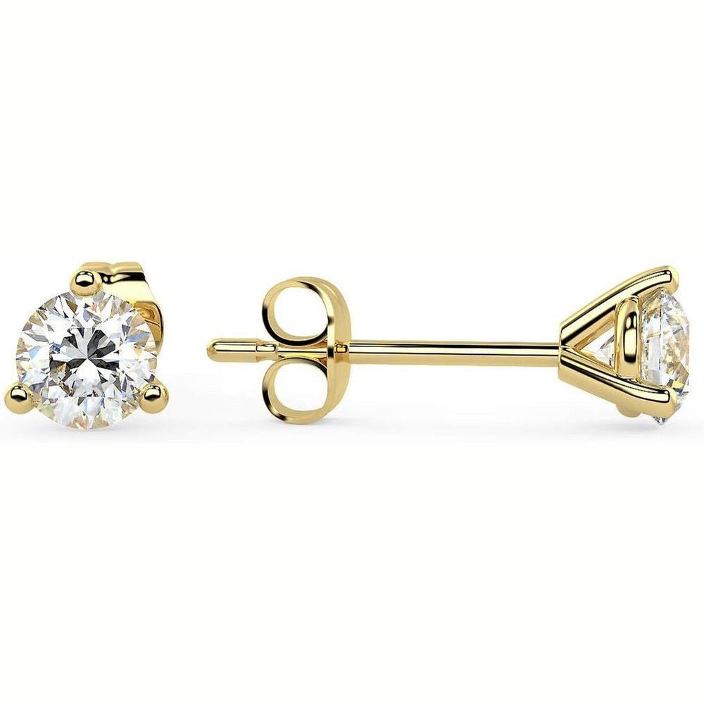 Lab Grown Diamond Stud Earrings in 14K Gold for Women - Future Jewelry