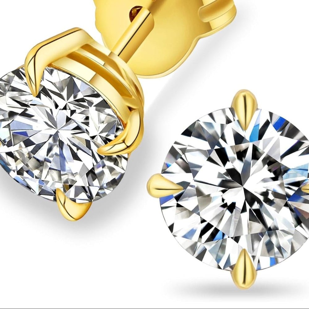Lab Grown Diamond Stud Earrings in 14k White Gold - Future Jewelry