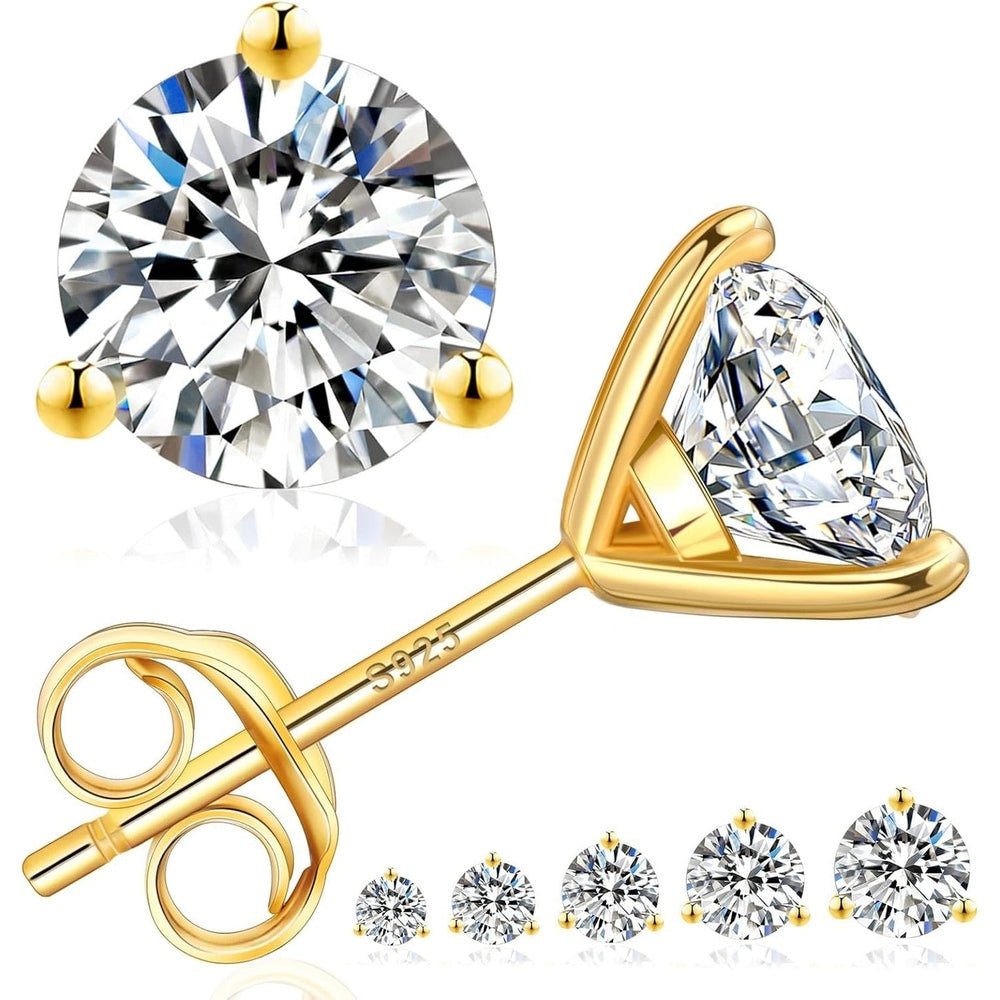 Lab Grown Diamond Stud Earrings in 14k White Gold - Future Jewelry