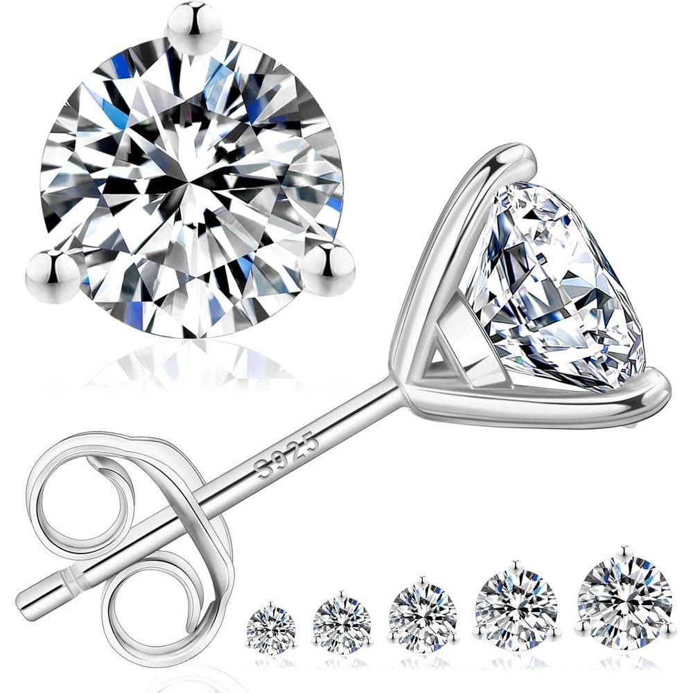 Lab Grown Diamond Stud Earrings in 14k White Gold - Future Jewelry