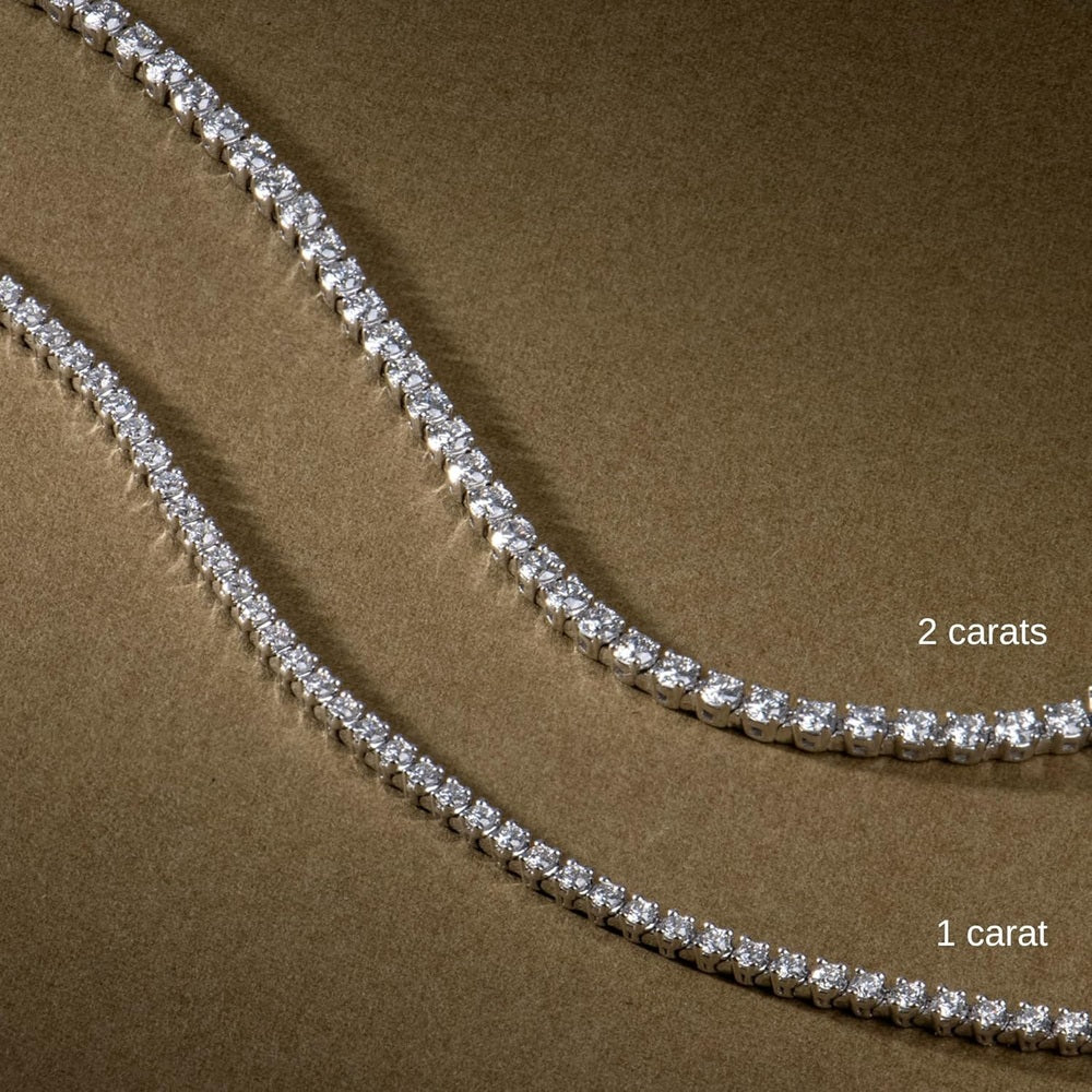 Lab Grown Diamond Tennis Bracelet in 14K Gold – 7 Inches - Future Jewelry