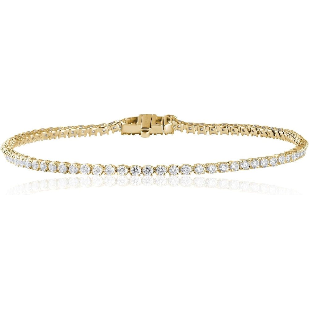 Lab Grown Diamond Tennis Bracelet in 14K Gold – 7 Inches - Future Jewelry