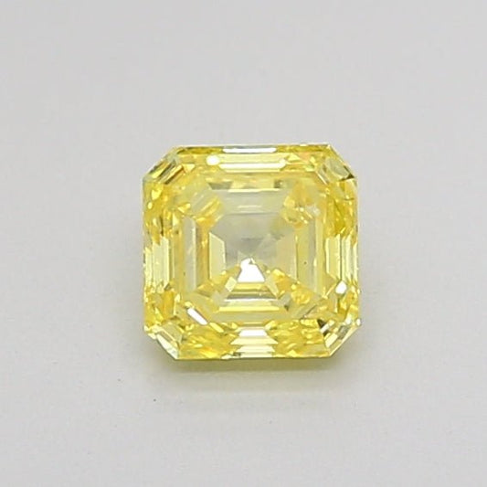 Loose Diamond Asscher Shape Yellow Gemstone Lab - grown Diamond - Future Jewelry
