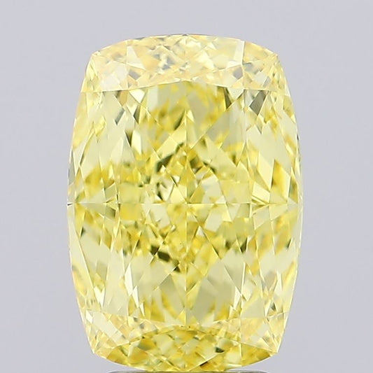 Loose Diamond Cushion Shape Yellow Gemstone Lab - grown Diamond - Future Jewelry