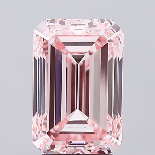 Loose Diamond Emerald Shape Pink Gemstone Lab - grown Diamond - Future Jewelry