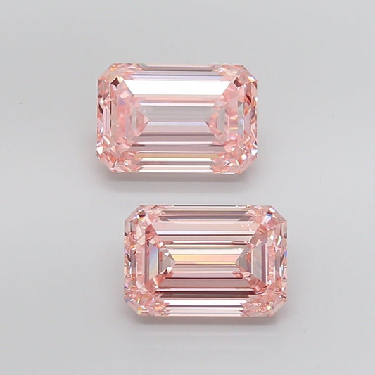 Loose Diamond Emerald Shape Pink Gemstone Lab - grown Diamond - Future Jewelry