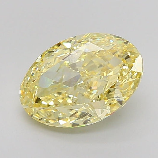 Loose Diamond Oval Shape Yellow Gemstone Lab - grown Diamond - Future Jewelry