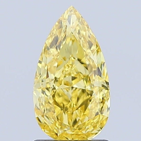 Loose Diamond Pear Shape Yellow Gemstone Lab - grown Diamond - Future Jewelry