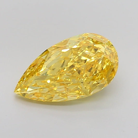 Loose Diamond Pear Shape Yellow Gemstone Lab - grown Diamond - Future Jewelry